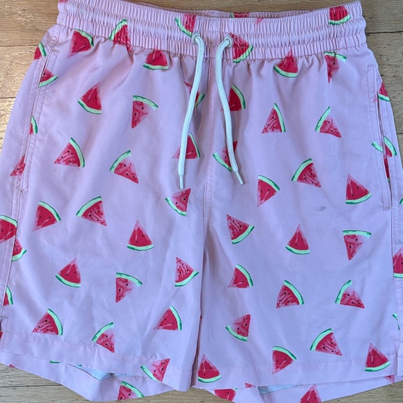 Men's Pink Watermelon Print Swim Shorts - Picture 4 of 4